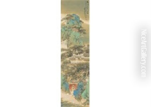 Penglai Oil Painting by Kansetsu Hashimoto