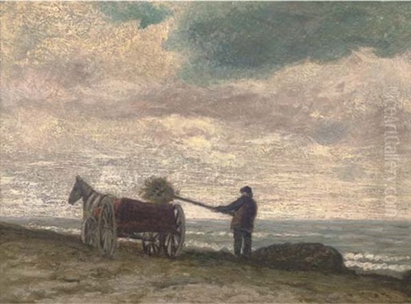 The Seaweed Gatherers Oil Painting by William N. Hasler