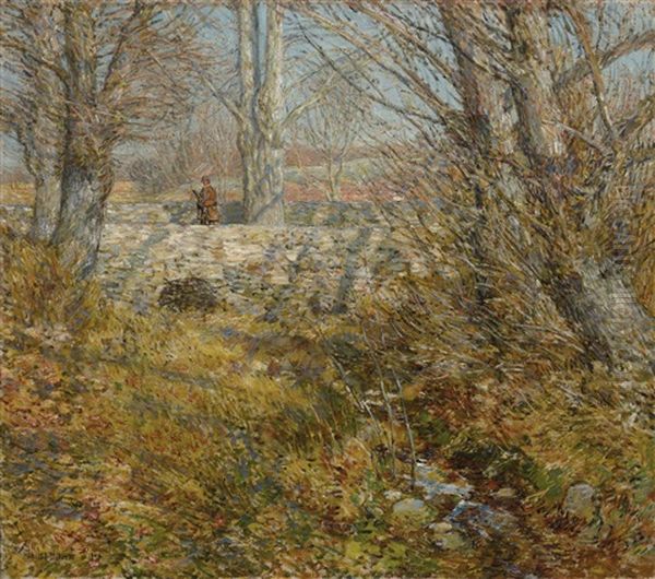 The Stone Bridge, Old Lyme Oil Painting by Childe Hassam