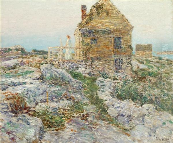 The Norwegian Cottage Oil Painting by Childe Hassam