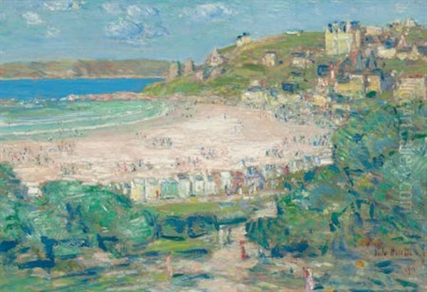 Perros-guirec, Cotes Du Nord, France Oil Painting by Childe Hassam