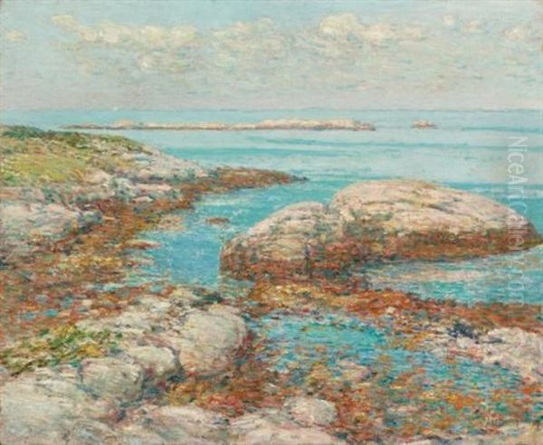 Rocks At Appledore, Morning Oil Painting by Childe Hassam