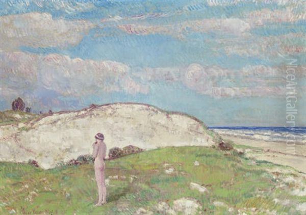 Uncle Benny's Dune Oil Painting by Childe Hassam