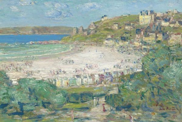 Perros-guirec, Cotes Du Nord, France Oil Painting by Childe Hassam