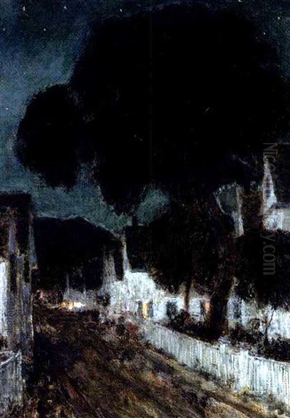 Nocturne, Provincetown, Massachusetts Oil Painting by Childe Hassam