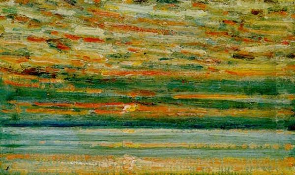 Ocean At Sunset by Childe Hassam