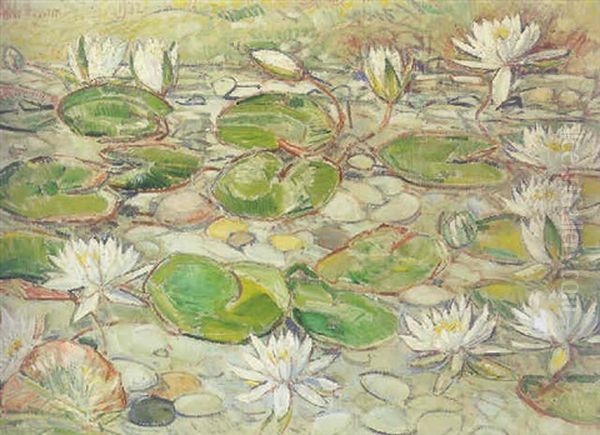 Pond Lilies by Childe Hassam