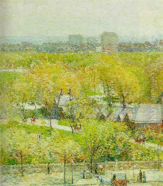 Across The Park by Childe Hassam