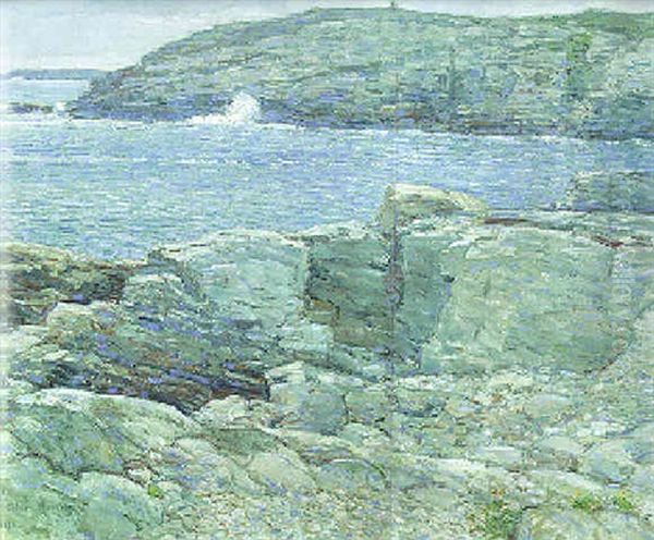 East Headland, Appledore - Isle Of Shoals Oil Painting by Childe Hassam