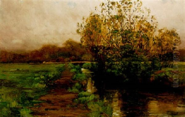 The Brook Oil Painting by Childe Hassam