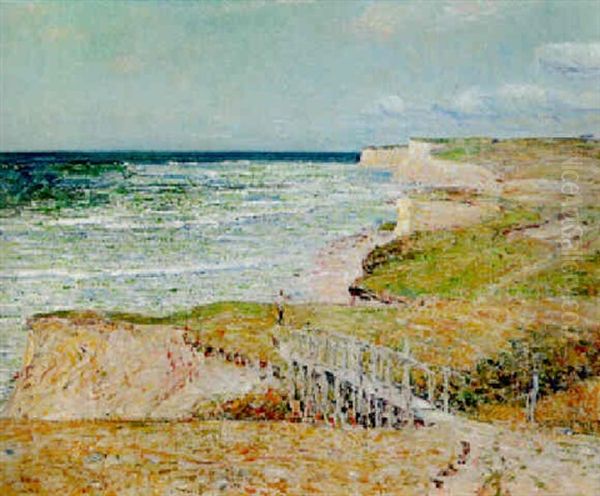 Montauk Oil Painting by Childe Hassam