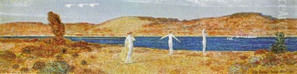 Wild Swans Sacred To Apollo Oil Painting by Childe Hassam