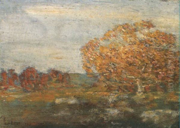 Autumn Landscape Oil Painting by Childe Hassam