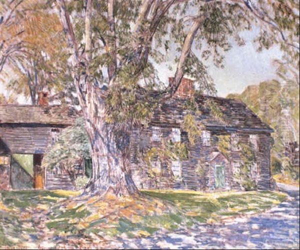 The Old Abbot House, Andover, Massachusetts Oil Painting by Childe Hassam