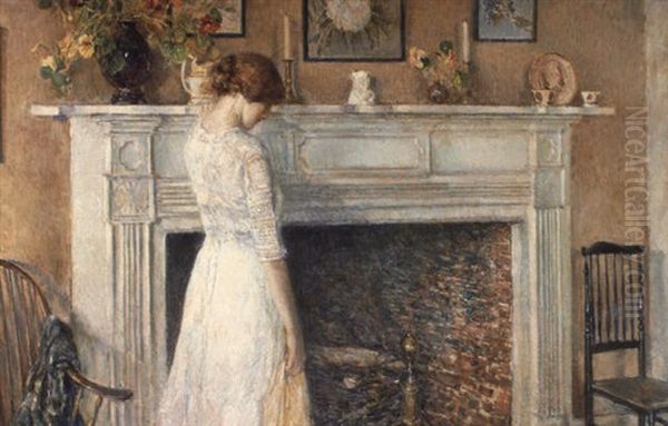 In The Old House Oil Painting by Childe Hassam