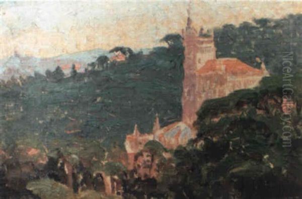 Bussaco Portugal Oil Painting by Childe Hassam