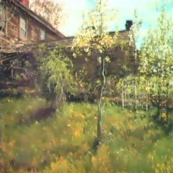 Old House, Dorchester Oil Painting by Childe Hassam