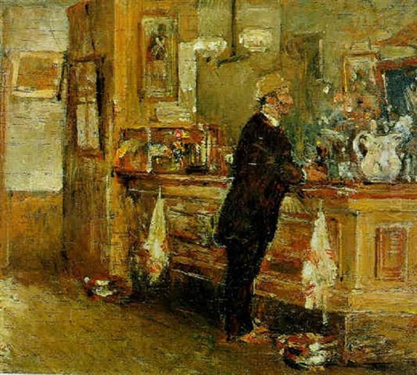 Mcsorley's Bar Oil Painting by Childe Hassam