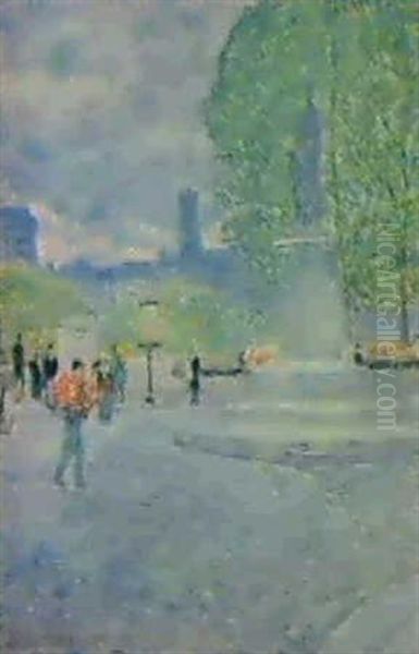 Quai Malaquais Oil Painting by Childe Hassam