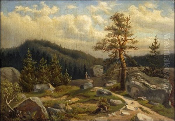 Polulla Oil Painting by Adolf Hasselblatt