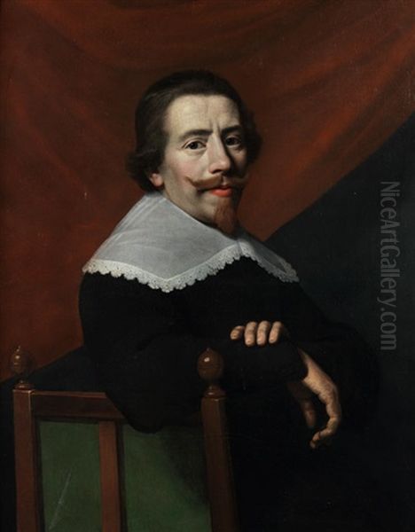 Selbstportrait Des Kunstlers Oil Painting by Jacob Van Hasselt