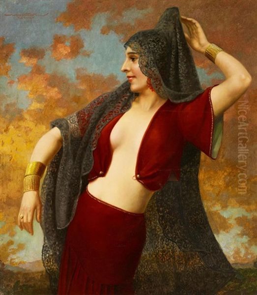 Spanischetanzerin Oil Painting by Hans Hassenteufel