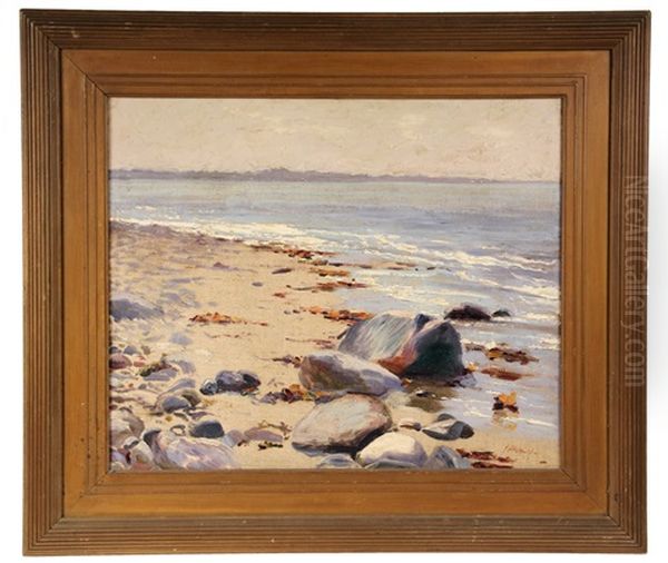 Along The Shore Oil Painting by Joseph Henry Hatfield