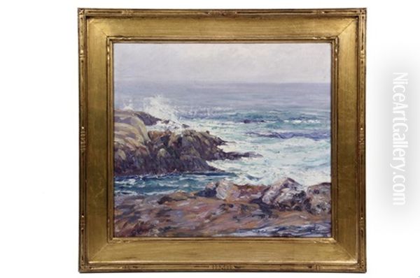 Along The Maine Coast Oil Painting by Joseph Henry Hatfield