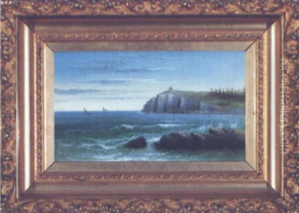 Whitehead, Cushings Island, Casco Bay Oil Painting by George M. Hathaway