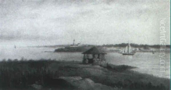 Portland Head From Cushing Oil Painting by George M. Hathaway