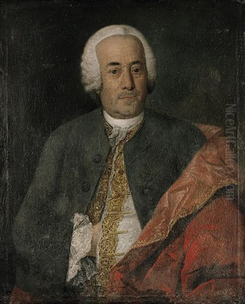 Friedrich Christoph Renger Oil Painting by Friedrich Ludwig Hauck