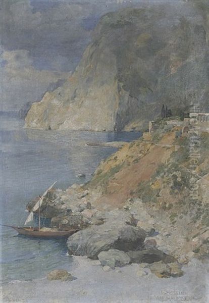 Auf Capri Oil Painting by Albert Haueisen