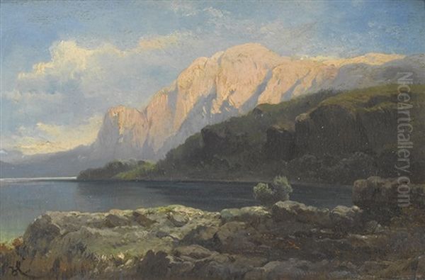 Berg Am Attersee Oil Painting by Carl Haunold