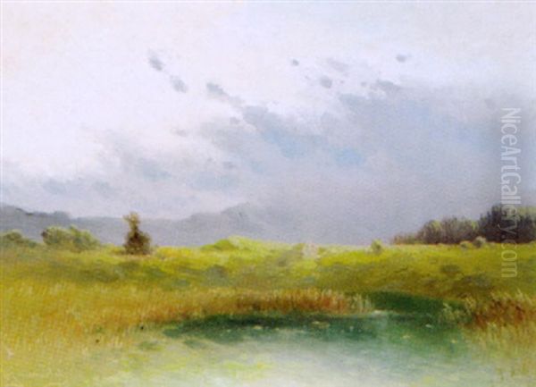 Landschaftsmotiv Bei Wernstein Oil Painting by Carl Haunold