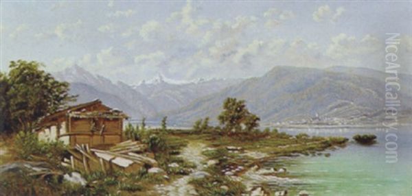 Blick Auf Zell Am See Oil Painting by Carl Haunold