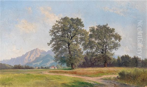 Landschaftsmotiv Aus Dem Salzburgischen Oil Painting by Karl Franz Emanuel Haunold