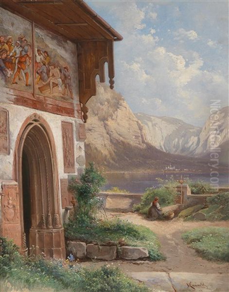 Partie Aus Dem Salzkammergut (?) by Karl Franz Emanuel Haunold