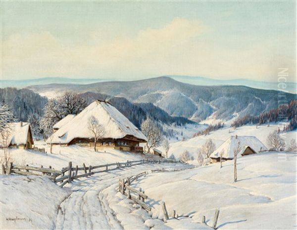 Im Kleinen Wiesental Oil Painting by Karl Hauptmann