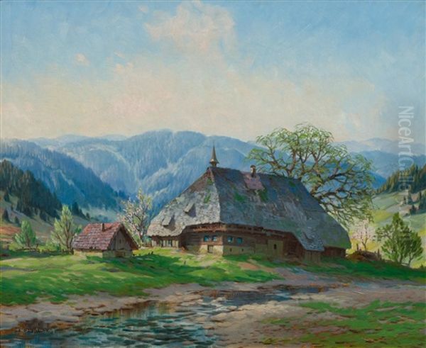 Bei Viertaler, Feldberg Oil Painting by Karl Hauptmann