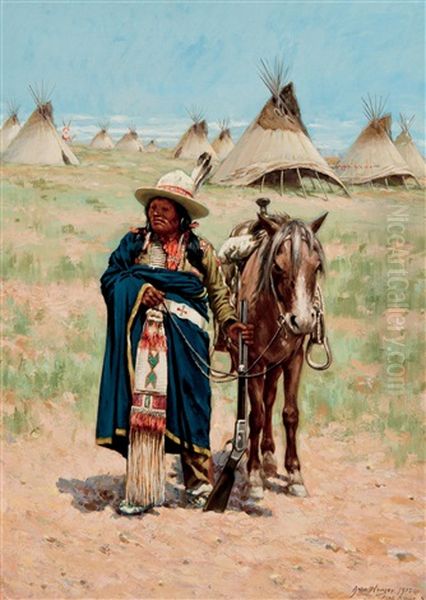 Pine Ridge S.d Oil Painting by John Hauser