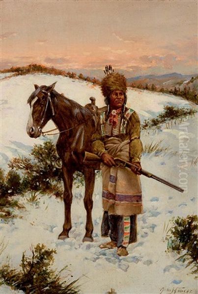 Winter Hunt - Sioux by John Hauser