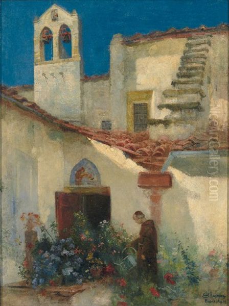 Im Garten Von San Francesco Oil Painting by Ernst Friedrich Hausmann