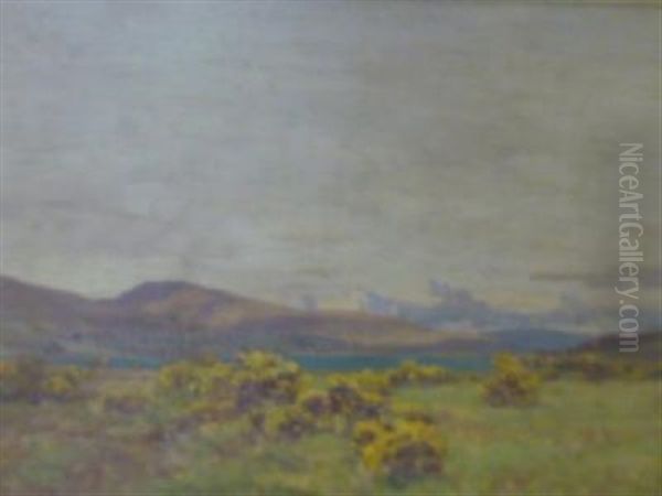 Head Of Loch Fyne Oil Painting by George Hauston