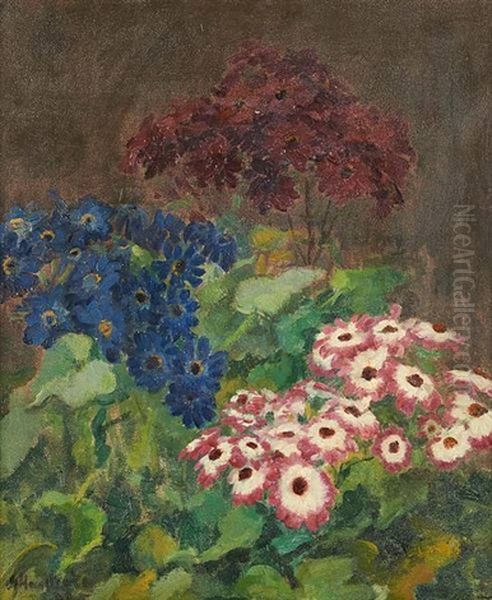 Vue Du Jardin Oil Painting by Gaston Haustrate