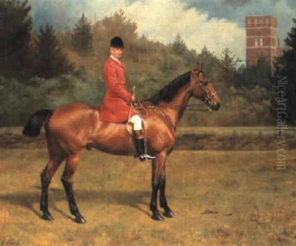 Horse And Rider Oil Painting by Edmund Havell the Younger