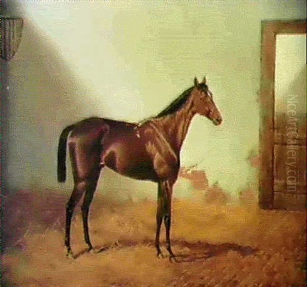 'donovan' Winner Of The St. Leger And The Derby Oil Painting by Alfred Charles Havell