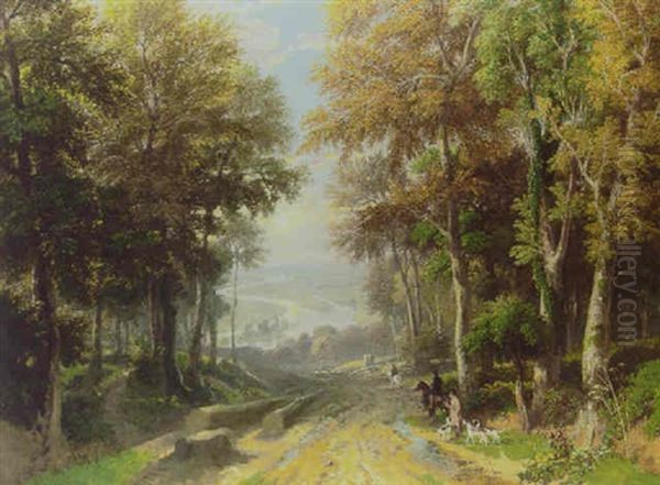 Vale Of St. John, Cumberland, Autumnal Morning Oil Painting by William Havell