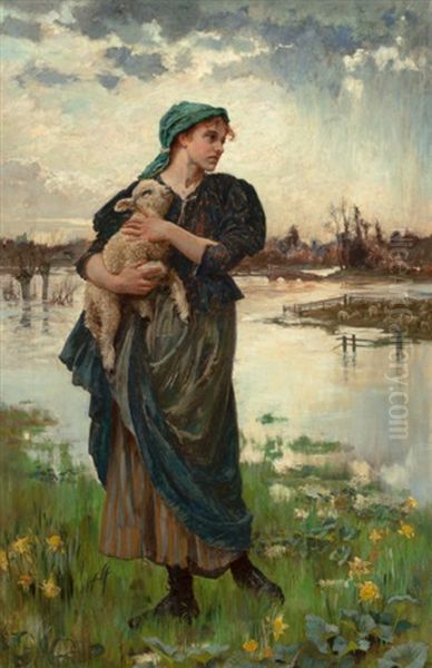 The Faithful Shepherdess Oil Painting by Alice (Alice Morgan) Havers