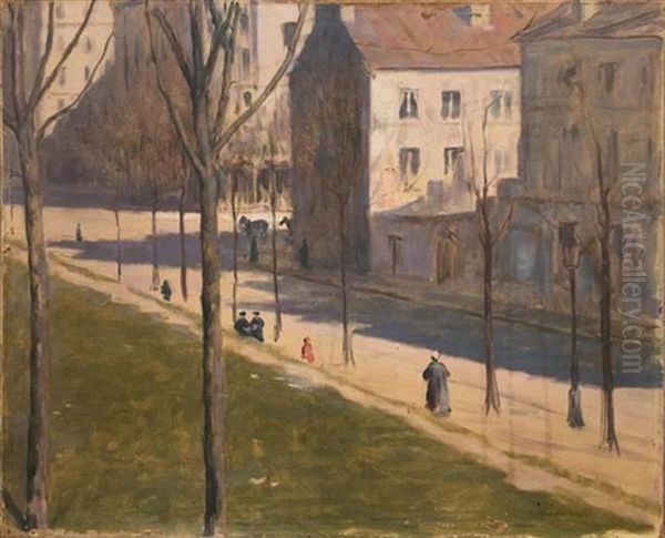 Street Scene Oil Painting by Louis Welden Hawkins