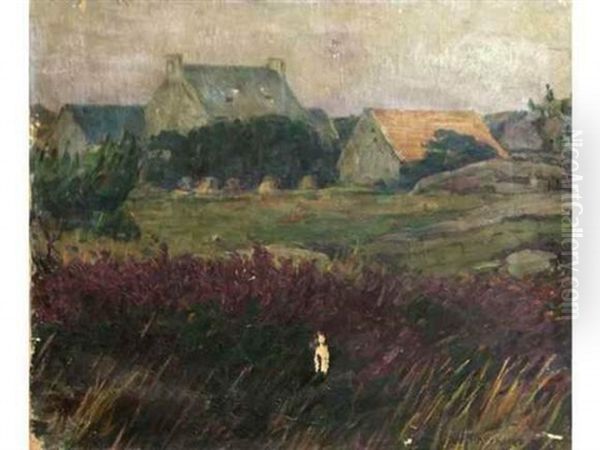 Hameau Dans Un Paysage Oil Painting by Louis Welden Hawkins